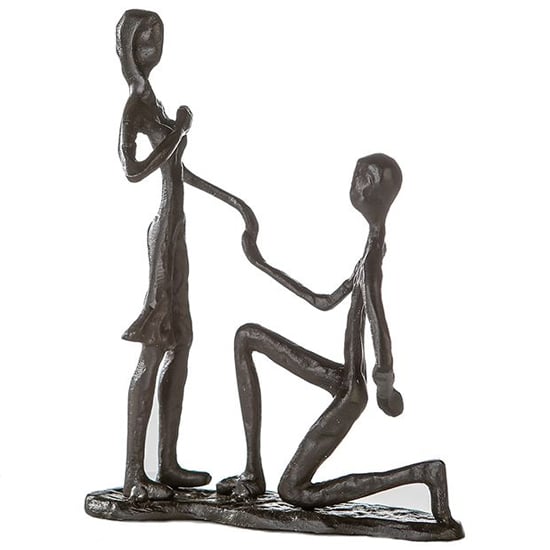 Photo of Marry me iron design sculpture in burnished bronze