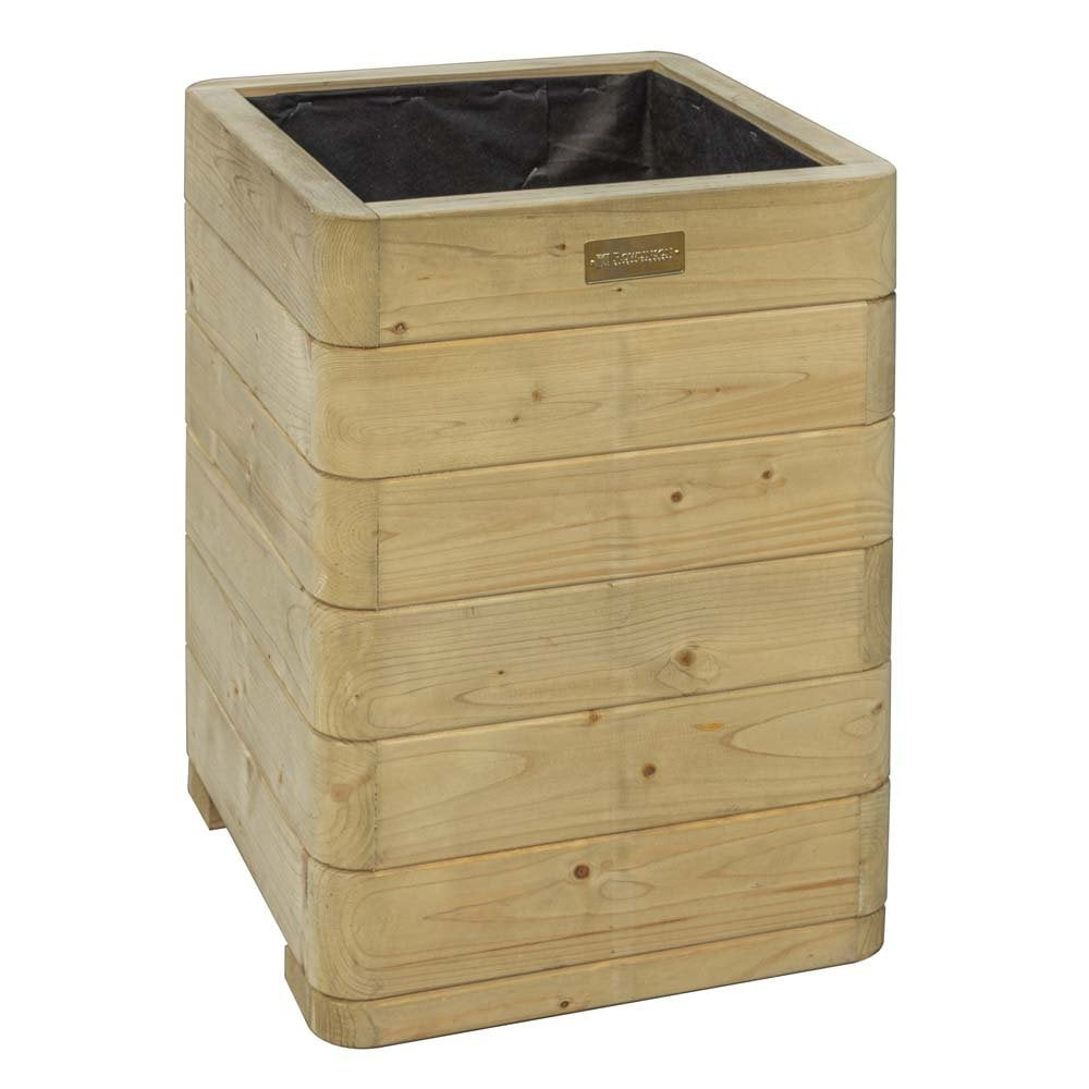 Marsden Wooden Garden Tall Planter In Natural