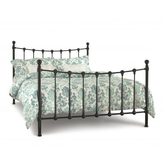 Marseille Metal Double Bed In Black