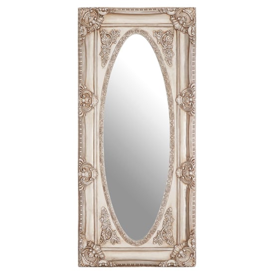 Marseilles Wall Bedroom Mirror In Champagne Oval Frame_2
