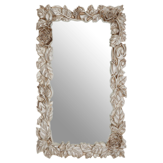 Marseilles Wall Bedroom Mirror In Champagne Rose Leaf Frame_2