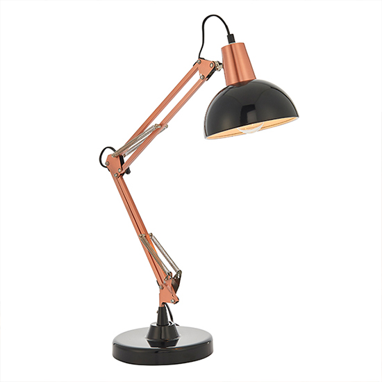 Marshall Task Table Lamp In Bronze And Gloss Black_2