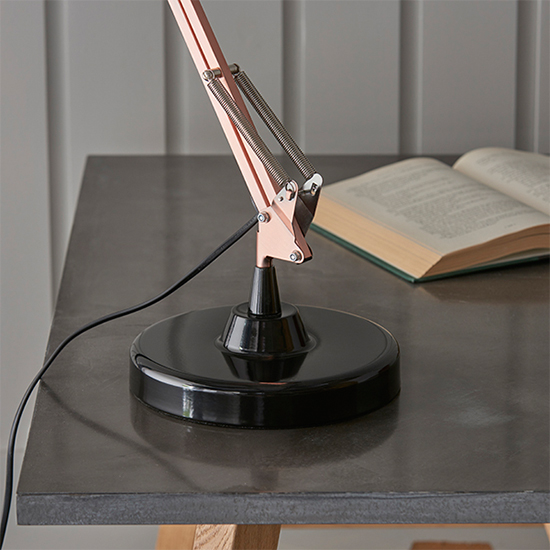 Marshall Task Table Lamp In Bronze And Gloss Black_3
