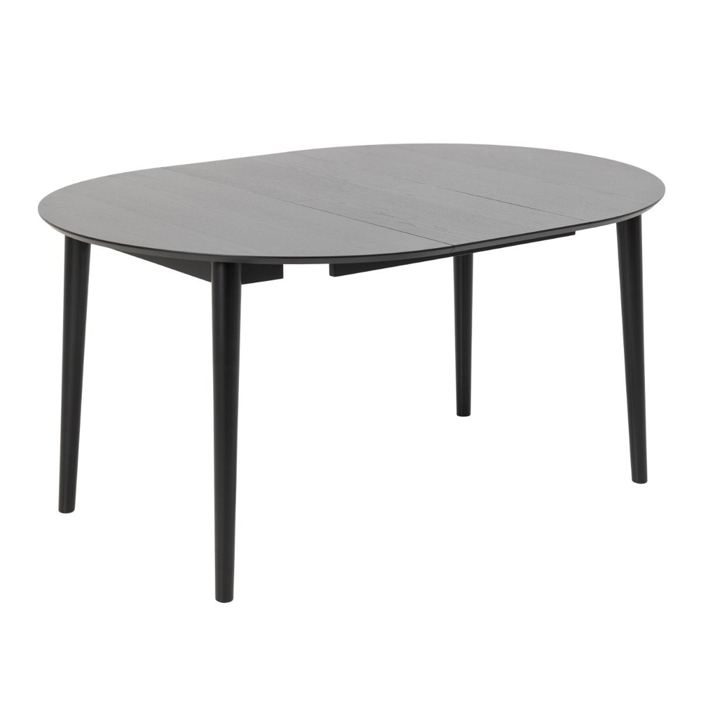 Marshfield Wooden Extending Dining Table 6 Canby Chairs In Black