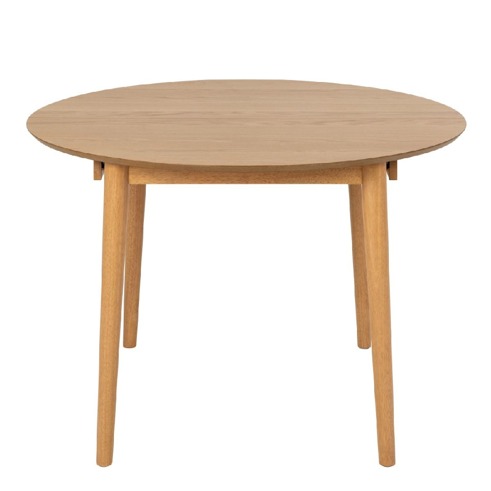 Marshfield Wooden Round Extending Dining Table In Oak
