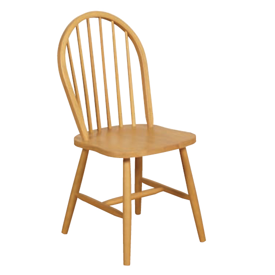 Product photograph of Marsic Spindleback Dining Chair In Light Oak from Furniture in Fashion