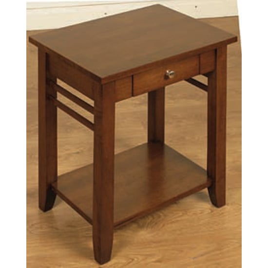 Marsic Wooden End Table In Dark Furniture in Fashion