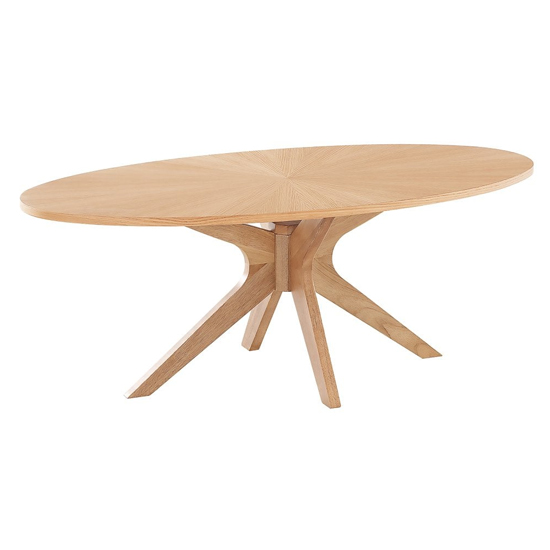 Marstow Oval Wooden Dining Table In Oak