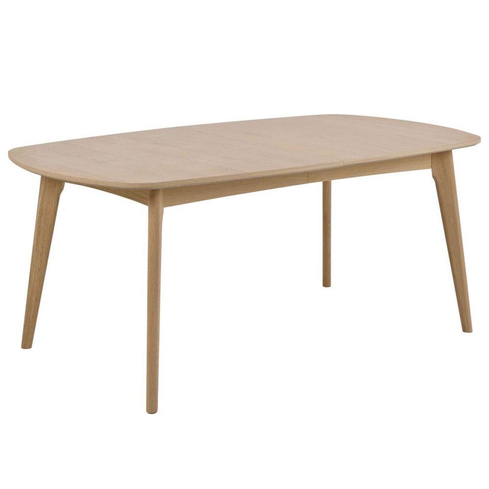 Marta Rectangular Wooden Dining Table in White Oak