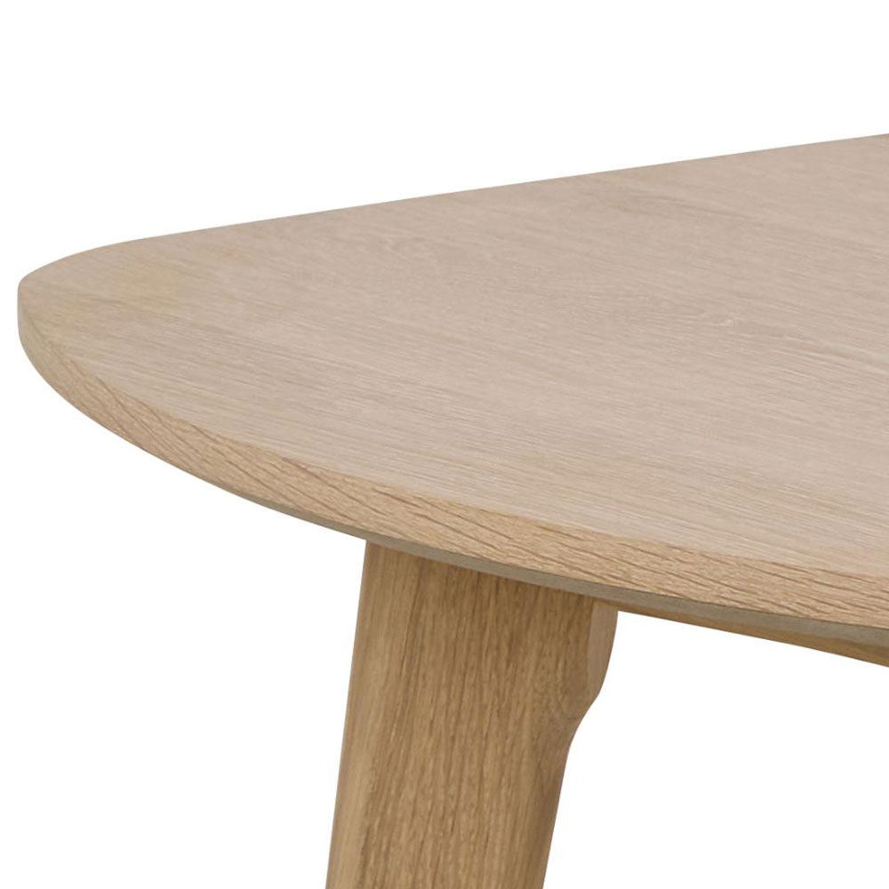 Marta Rectangular Wooden Dining Table in White Oak