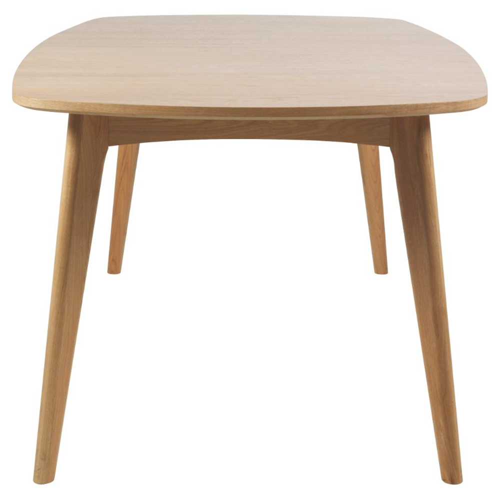 Marta Wooden Rectangular Dining Table In Oak