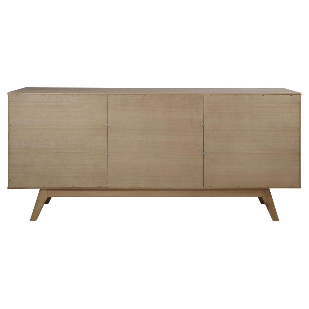 Marta Wooden Sideboard With 2 Sliding Doors In Oak