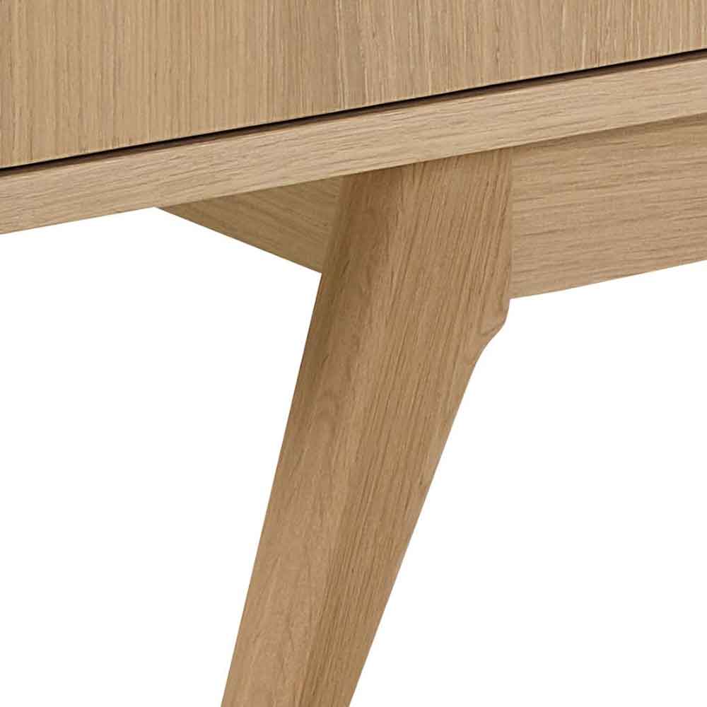 Marta Wooden TV Stand With 2 Doors - Oak