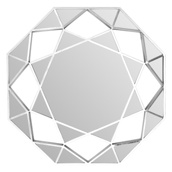 Martico Faceted Octagonal Wall Bedroom Mirror In Gold Frame