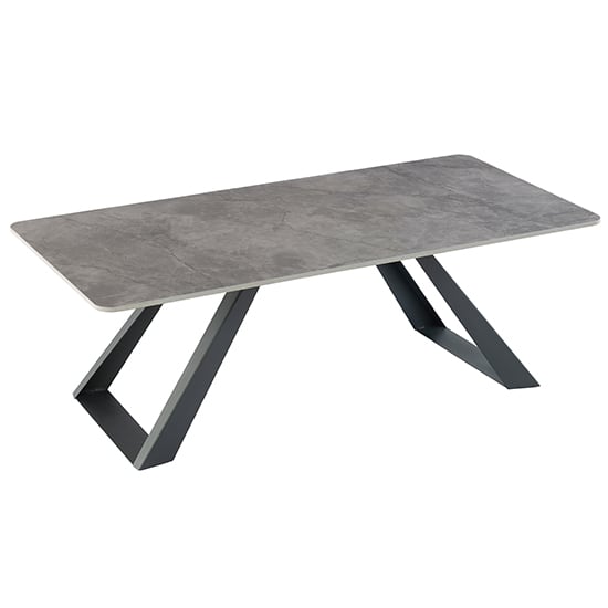 Martin Sintered Stone Coffee Table In Dark Grey