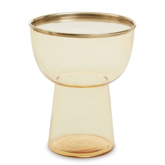 Photo of Martina round glass side table in gold