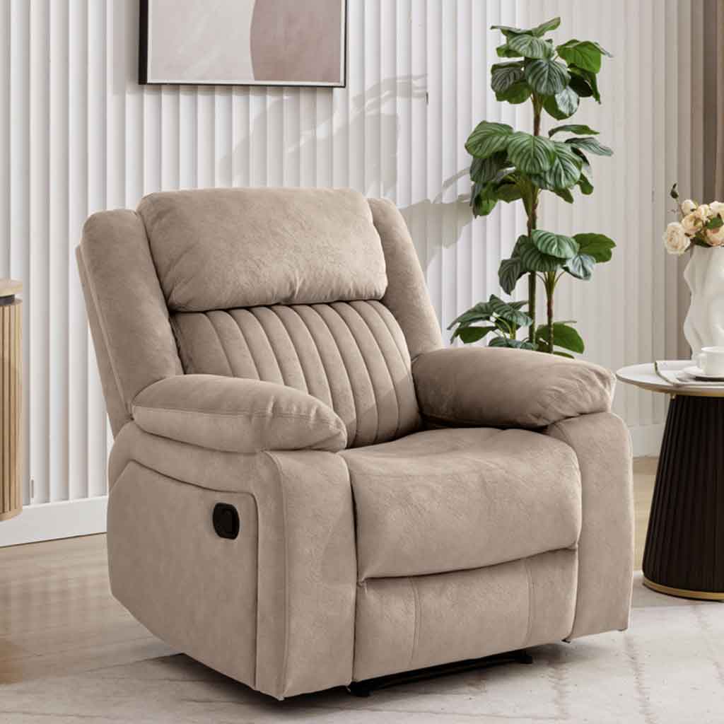 Martinez Fabric Recliner 3+2+1 Seater Sofa Set - Taupe