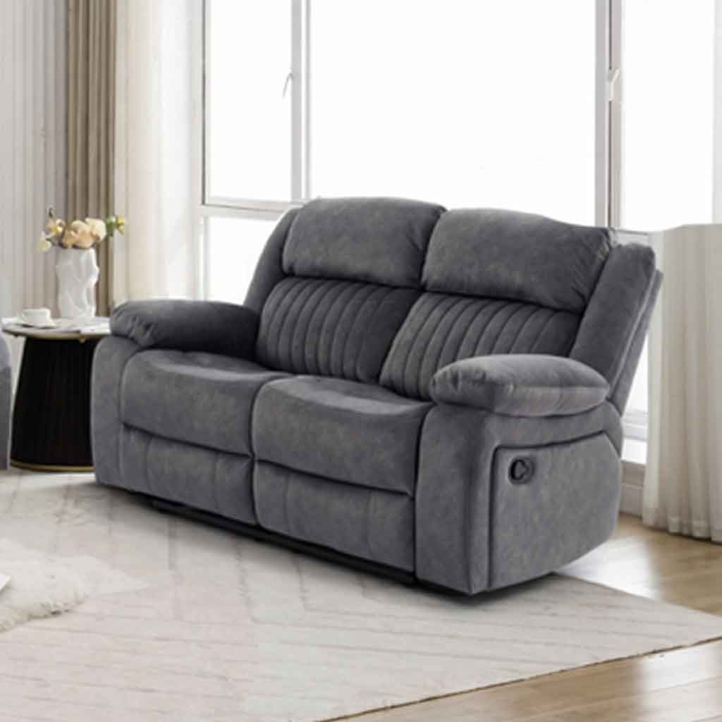 Martinez Fabric Recliner 3+2 Seater Sofa Set - Slate Grey