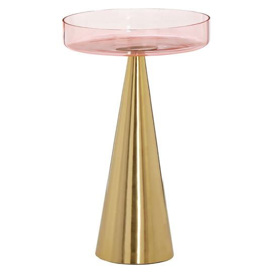 Product photograph of Itonda Small Glass Top Side Table With Iron Base from Furniture in Fashion