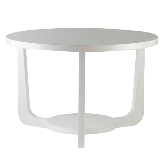 Martos High Gloss Side Table In White_2
