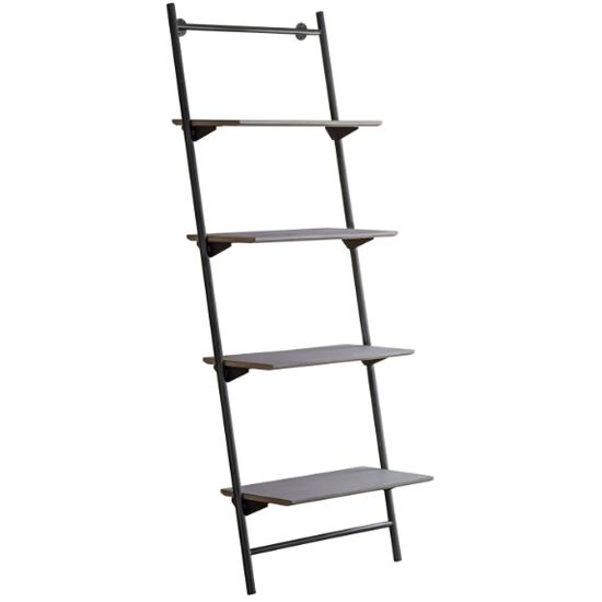 Marvale Wooden Open Shelving Unit With Metal Frame In Natural Furniture in Fashion