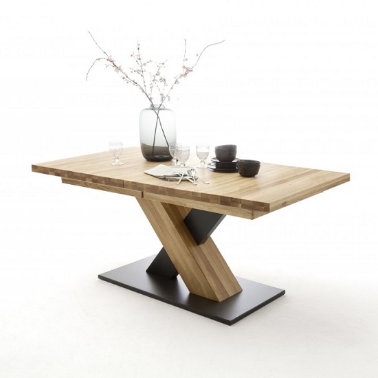 Marvel Wooden Extendable Dining Table Rectangular In Wild Oak_2