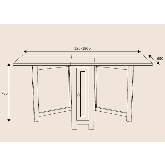 Maryland Wooden Folding Dining Table In Oak Furniture in Fashion