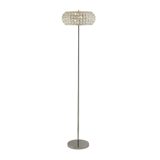 Photo of Marylin 3 bulb floor lamp in chrome with crystal glass