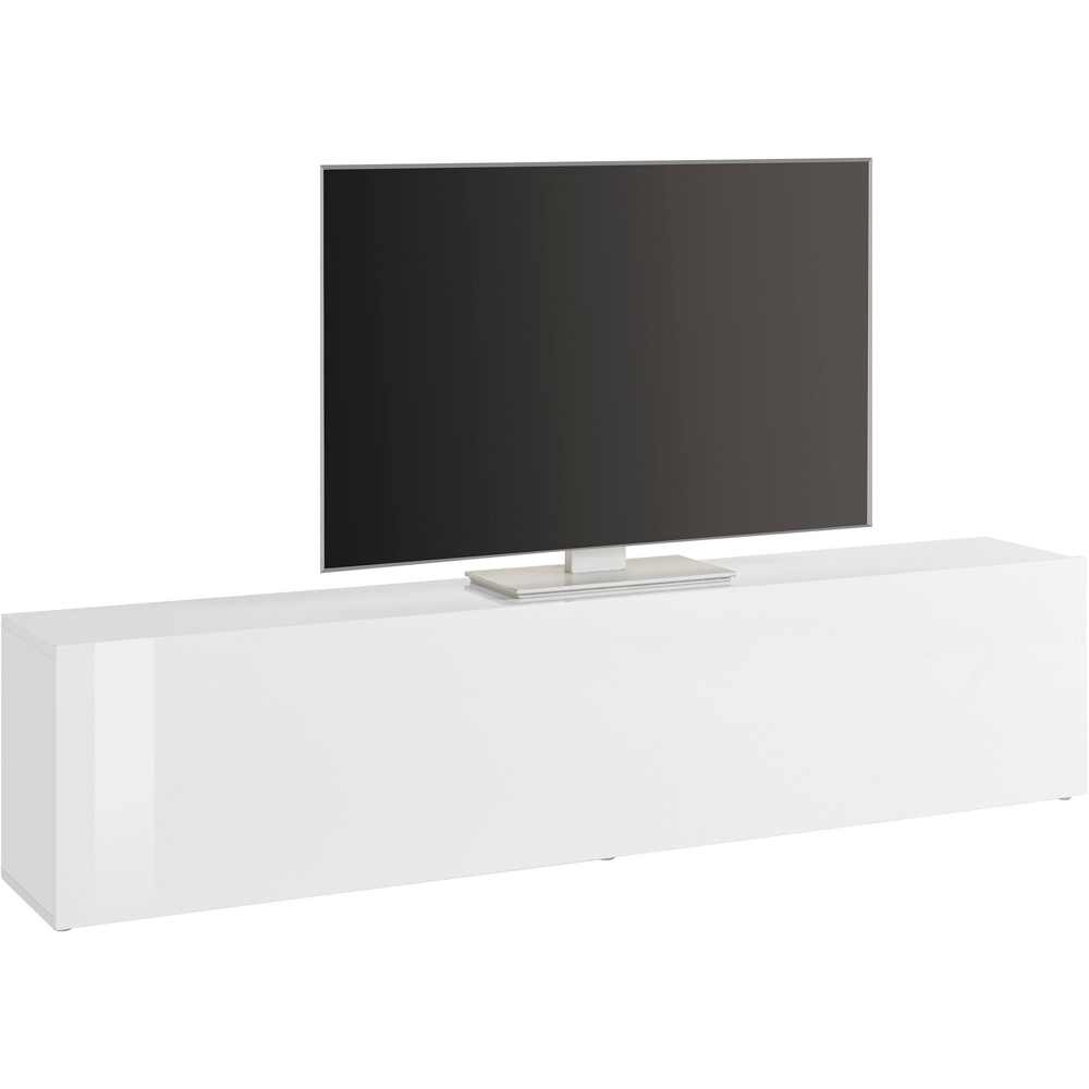 Mcrae High Gloss TV Stand With 1 Door In White