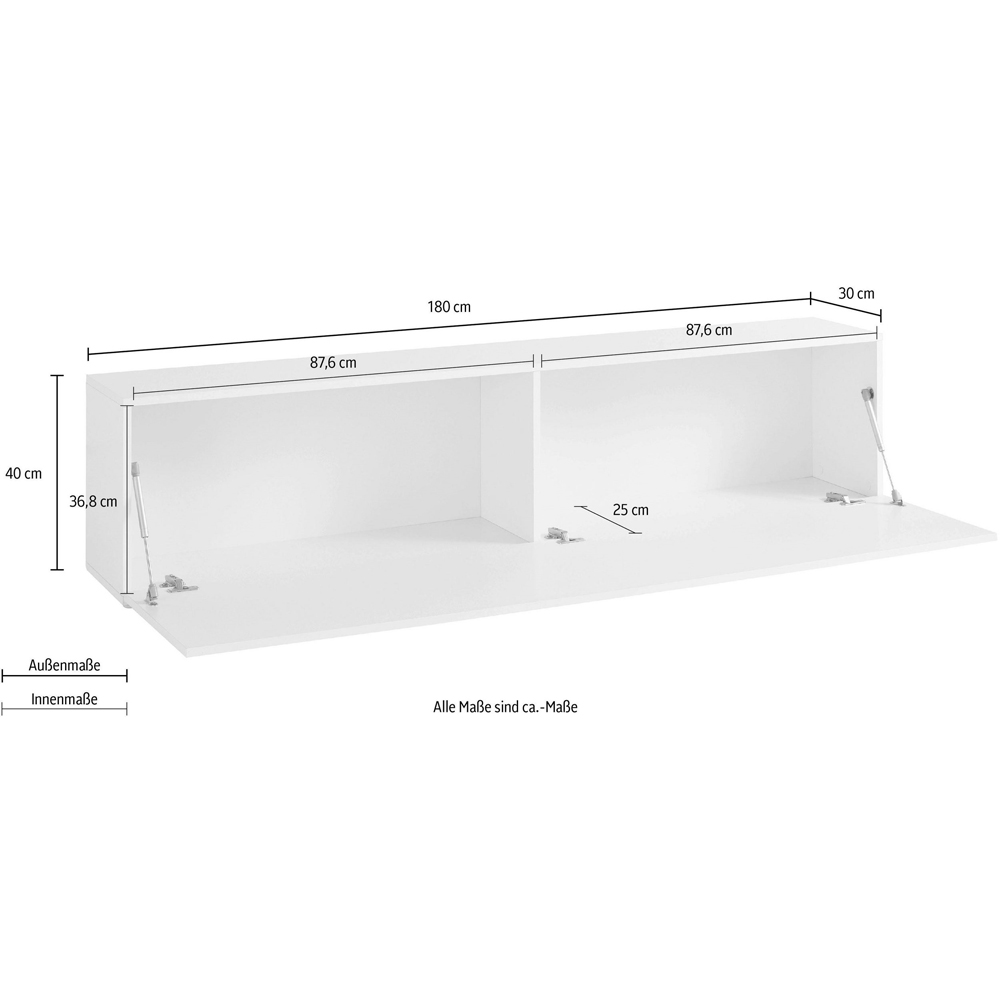 Mcrae High Gloss TV Stand With 1 Door In White