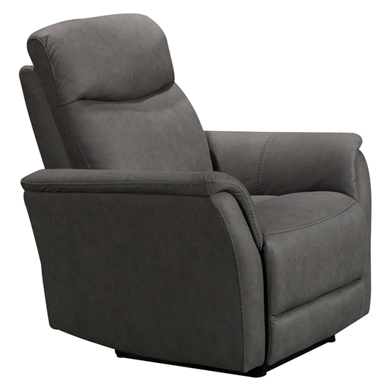 Maryville Fabric Electric Recliner 1 Seater Sofa In Grey