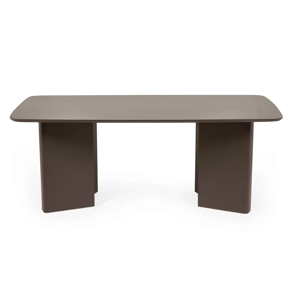 Marzio Rectangular Wooden Dining Table in Matt Chocolate