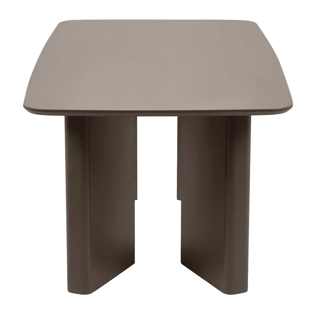 Marzio Rectangular Wooden Dining Table in Matt Chocolate