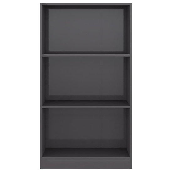 Masato 3-Tier High Gloss Bookshelf In Grey_3