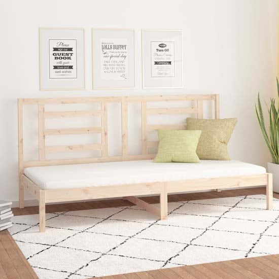 Product photograph of Maseru Solid Pine Wood Day Bed In Natural from Furniture in Fashion