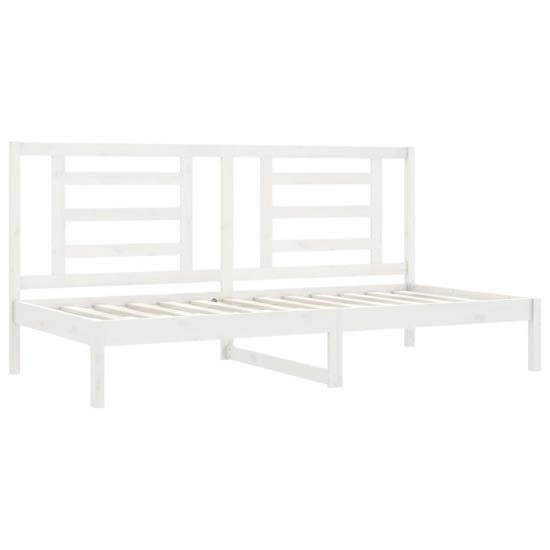 Maseru Solid Pine Wood Day Bed In White