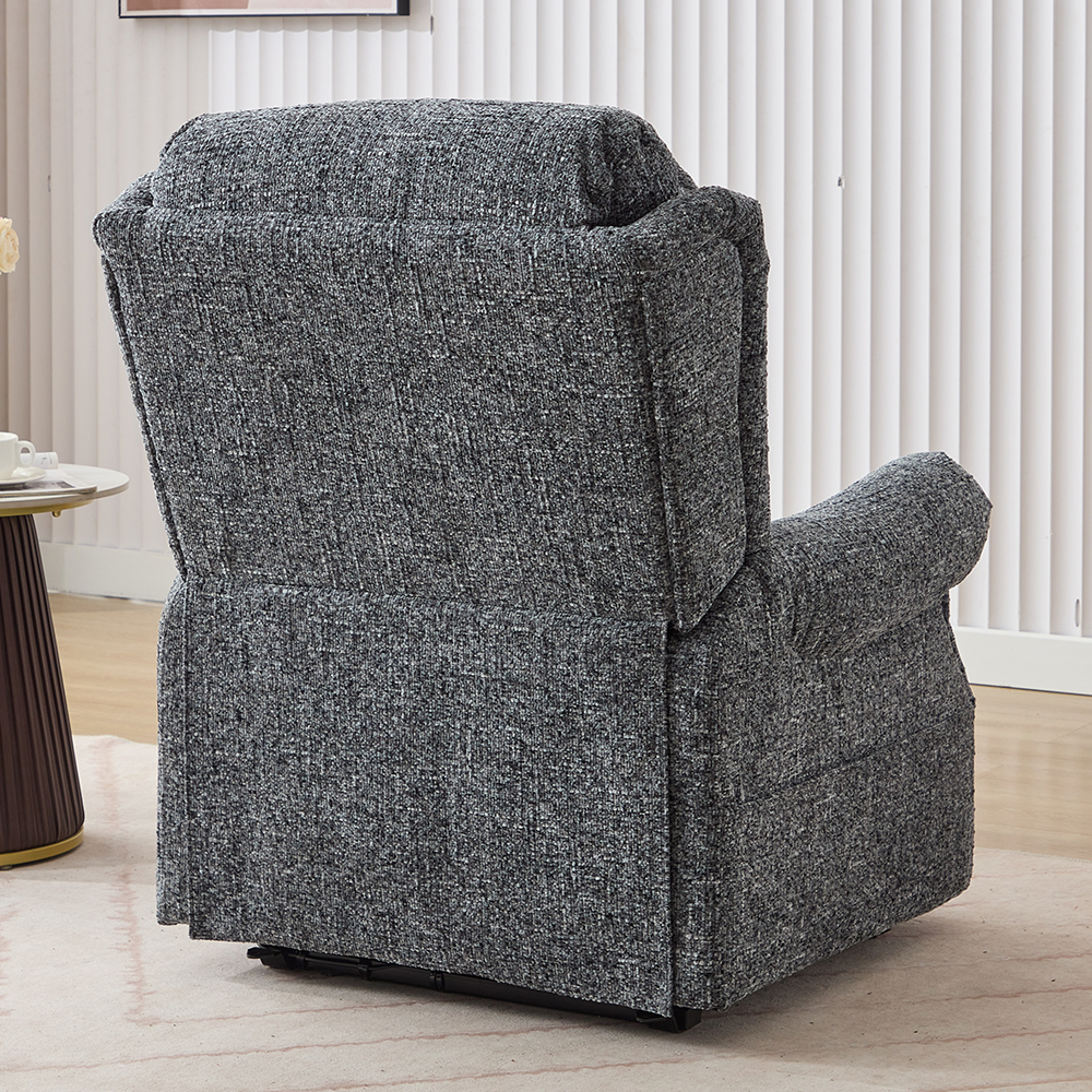 Maspeth Fabric Electric Recliner Chair In Stormcloud