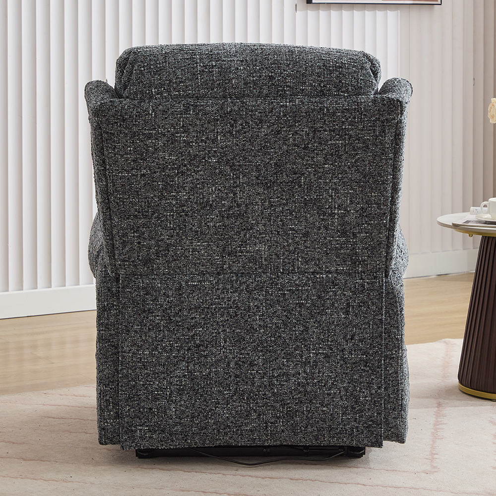Maspeth Fabric Electric Recliner Chair In Stormcloud