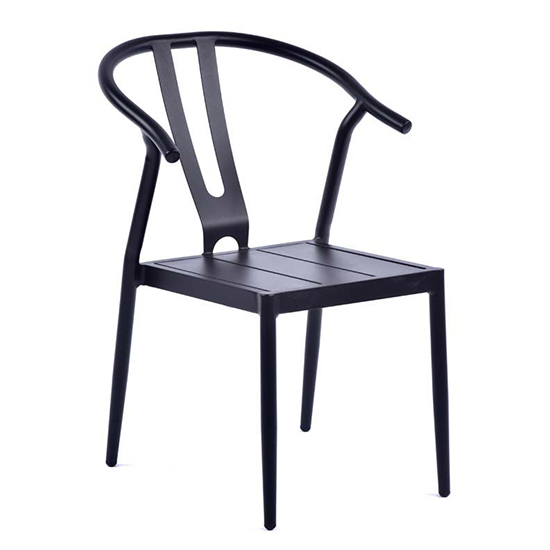 Read more about Matador outdoor aluminium side chair in black