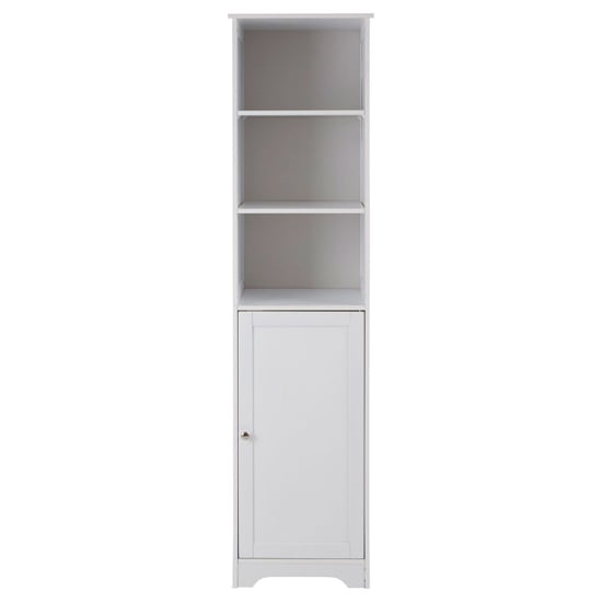 Matar Wooden Storage Cabinet With 1 Door In White