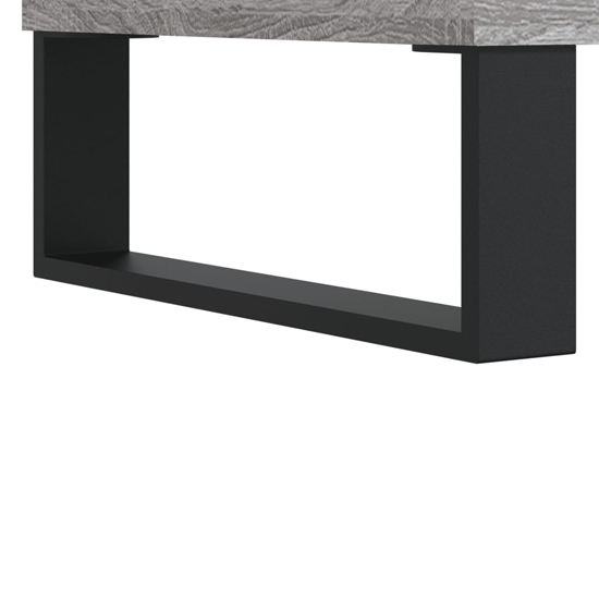 Mateo Wooden TV Stand With 3 Flap Doors In Grey Sonoma Oak