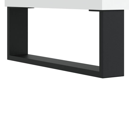 Mateo Wooden TV Stand With 3 Flap Doors In White