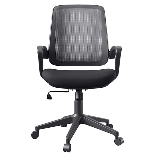 Matfen Mesh Fabric Adjustable Home And Office Chair In Black_2