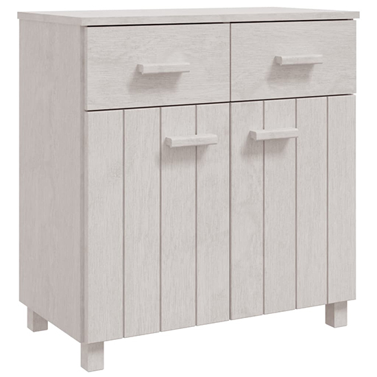 Matia Pinewood Sideboard With 2 Doors 2 Drawers In White_3