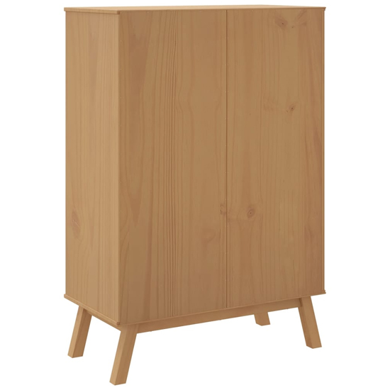 Matlock Wooden Highboard With 3 Drawers In Brown