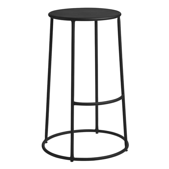 Photo of Matron industrial metal stool in black