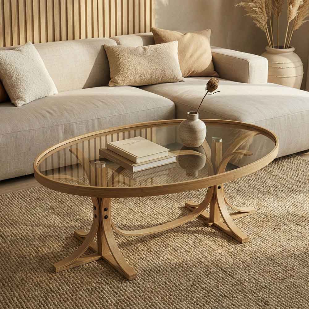 Matsue Wooden Coffee Table in Oak