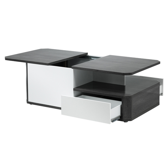 Mattis Wooden Storage Coffee Table In Gloss Grey Oak And White_4