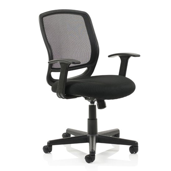 Product photograph of Mave Task Black Back Office Chair With Black Seat from Furniture in Fashion