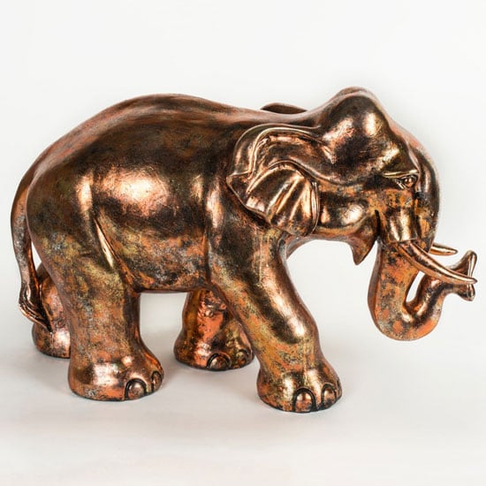 Read more about Maverick metal small elephant sculpture in antique bronze